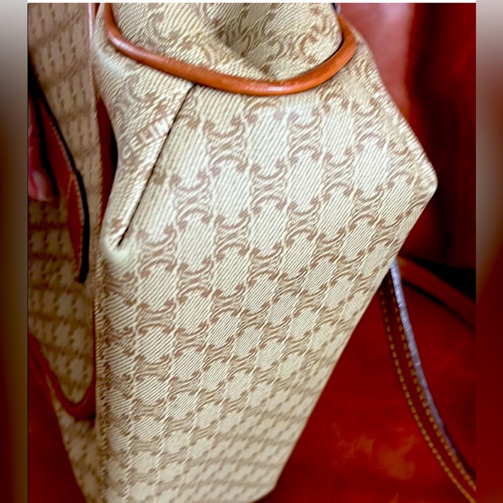 Celine  macadam Beige and Brown Crossbody Bag with Wallet - Picture 7 of 13